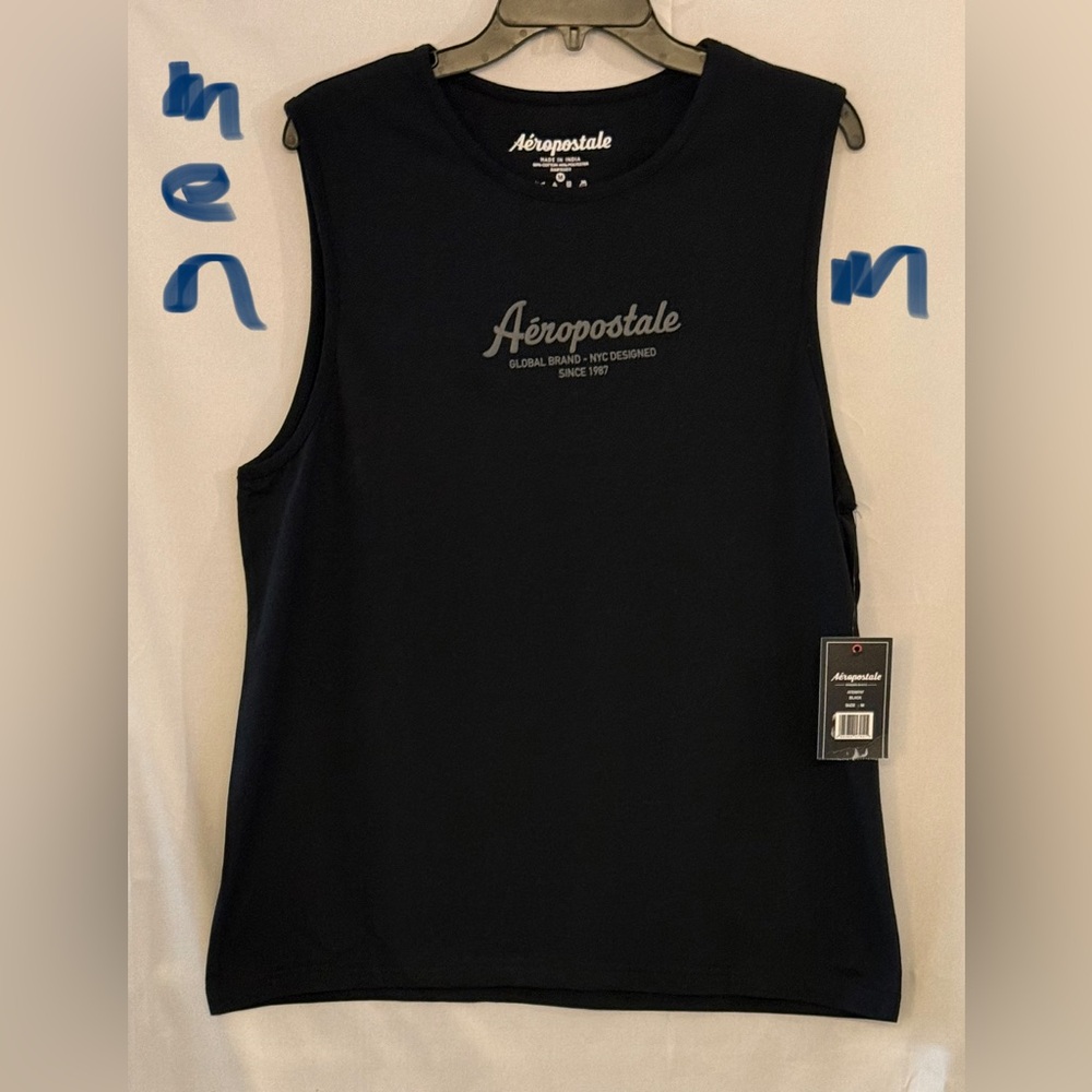 Aeropostale Men’s Black & Ted Sleeveless Muscle Tank/ THEY’RE  A PAIR